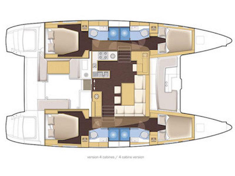 Book yachts online - catamaran - Lagoon 400 S2 - Iris - rent