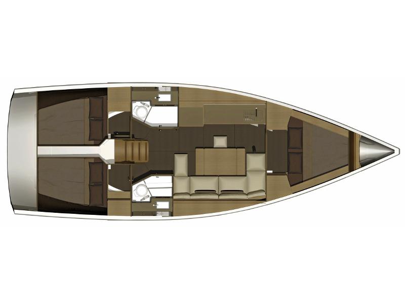 Book yachts online - sailboat - Dufour 382 Grand Large - Andreana - rent