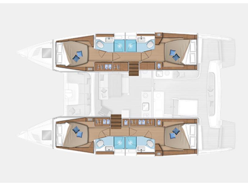 Book yachts online - catamaran - Lagoon 46 - Westerlund (A/C, WM, Generator, Inverter 12/220V) - rent