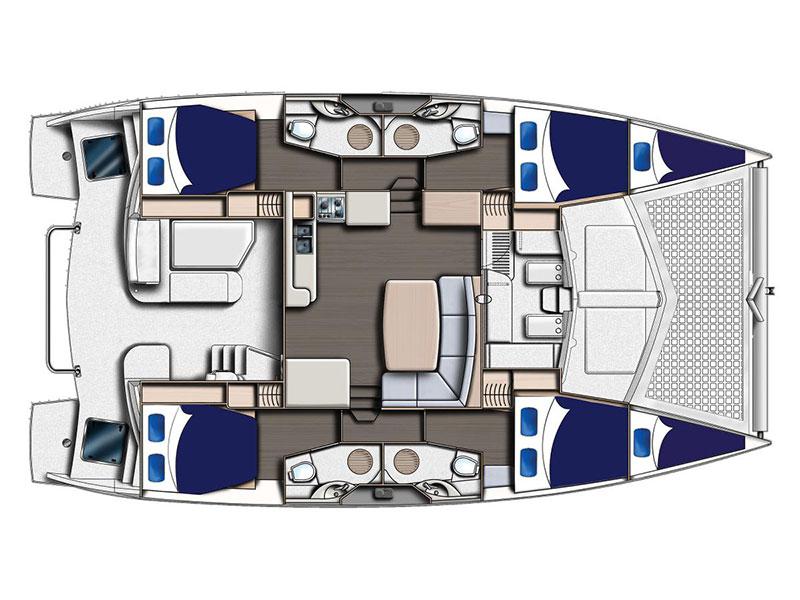 Book yachts online - catamaran - Moorings 4400 - Moorings 4400 (2016) - rent