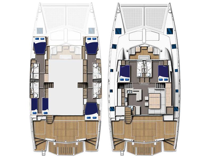 Book yachts online - catamaran - Moorings 5800 - Moorings 5800 (2016) - rent