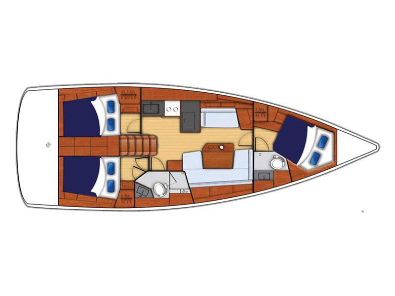 Book yachts online - sailboat - Moorings 42.1 - Moorings 42.1 (2016) - rent