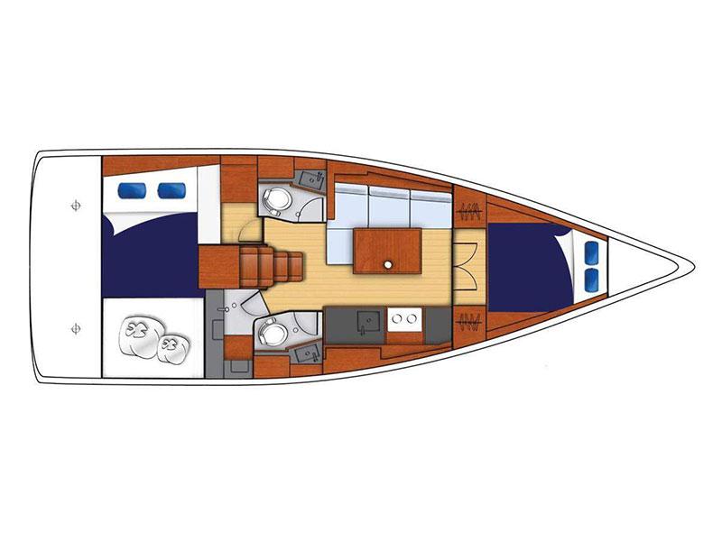 Book yachts online - sailboat - Moorings 382 - Moorings 382 (2018) - rent