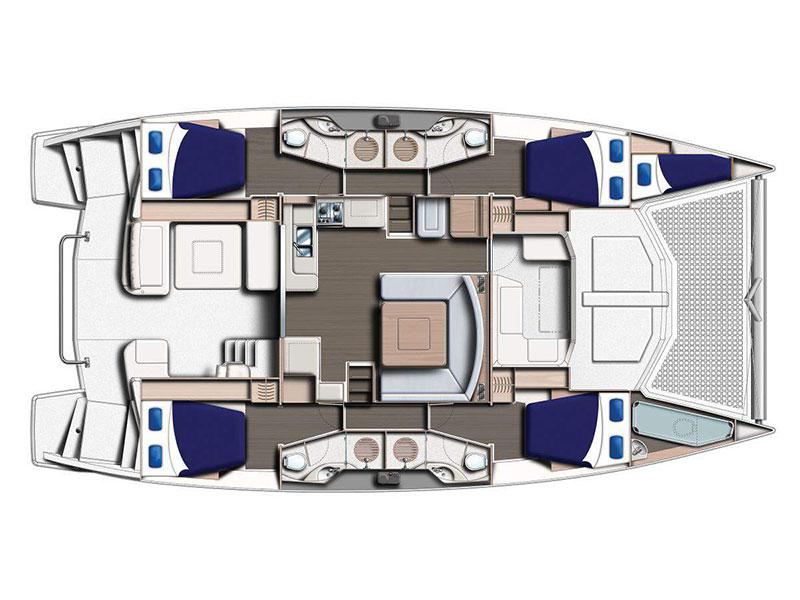 Book yachts online - catamaran - Moorings 4800 - Moorings 4800 (2015) - rent