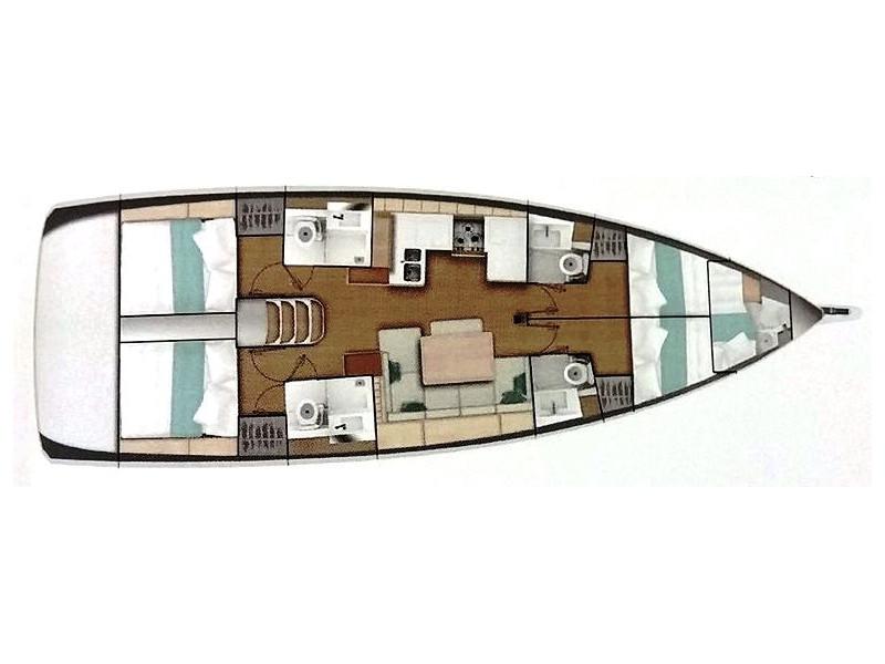 Book yachts online - sailboat - Sun Odyssey 490 - ADAMASTOS - rent