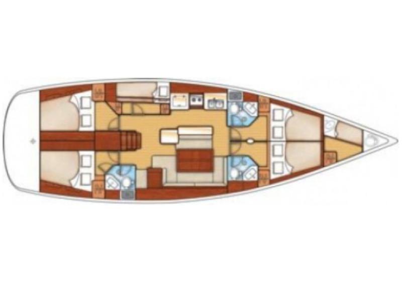 Book yachts online - sailboat - Oceanis 50 Family- 5+1 cab. - La Stella - rent