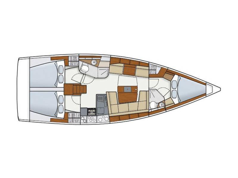 Book yachts online - sailboat - Hanse 415 - Aventura - rent