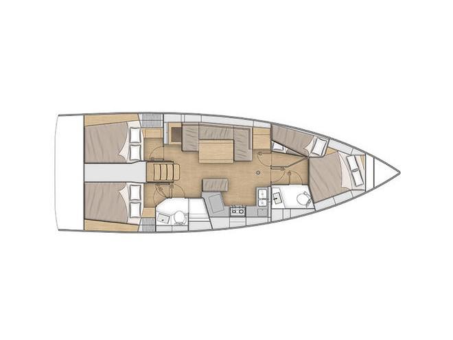 Book yachts online - sailboat - Oceanis 40.1 - Oceanis 40.1 LefkasPal 4 cabins version - rent