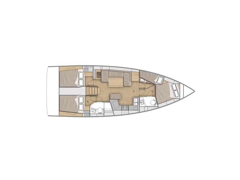 Book yachts online - sailboat - Oceanis 40.1 - NEW OC40.1 ATH - rent