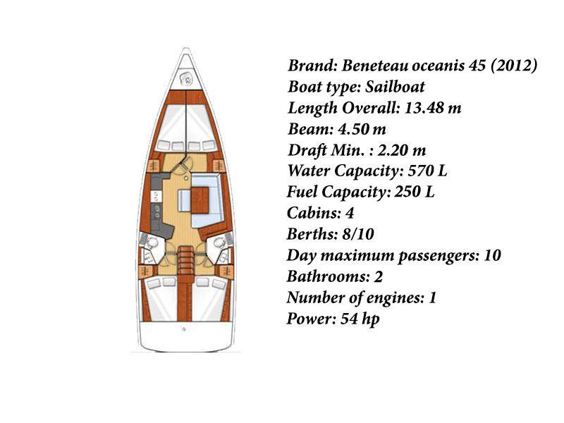 Book yachts online - sailboat - Oceanis 45 - Theagenis - rent