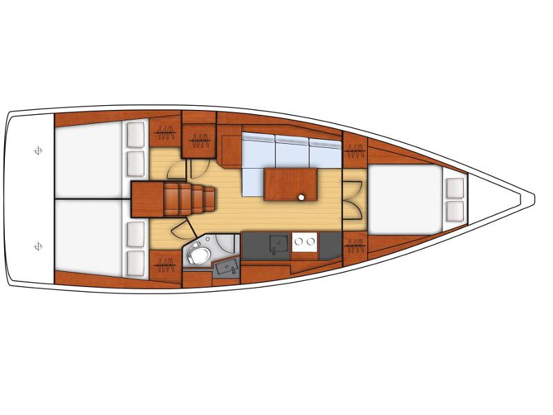 Book yachts online - sailboat - Oceanis 38.1 - Ponente - rent