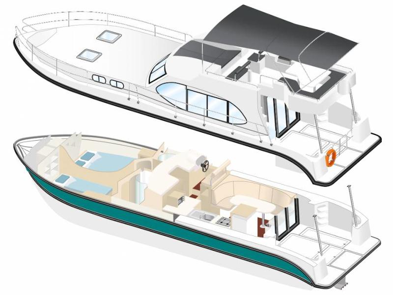 Book yachts online - motorboat - Quattro Fly C - Nom a Venir - rent