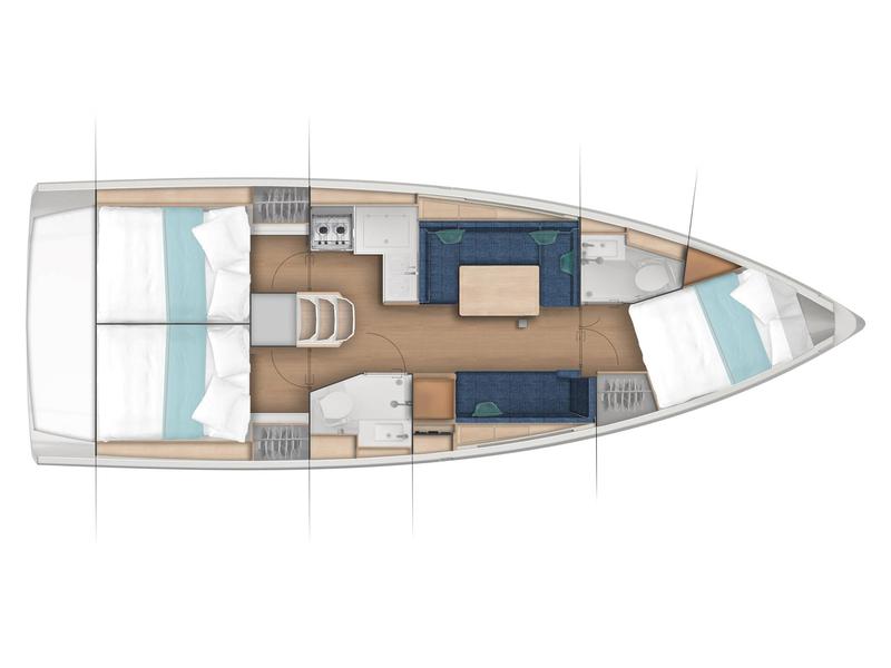 Book yachts online - sailboat - Sun Odyssey 380 - Wind Kiss - rent