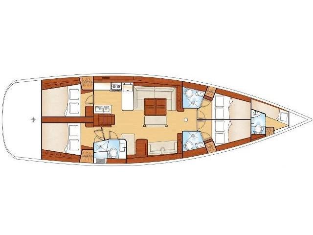 Book yachts online - sailboat - Oceanis 54 - Inspiration - (A/C - Generator - Refit 2021) - rent