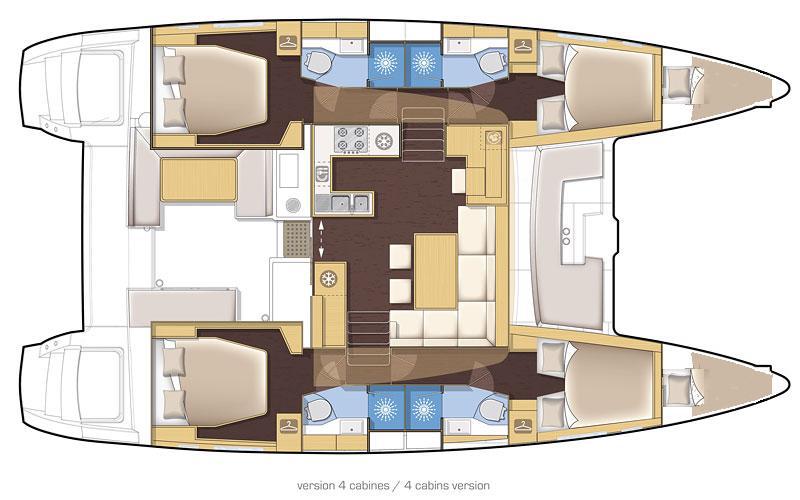 Book yachts online - catamaran - Lagoon 450 - Bevanda - rent