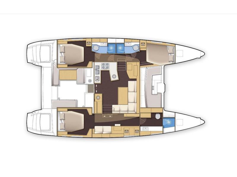 Book yachts online - catamaran - Lagoon 450 - ESCAPADE - rent