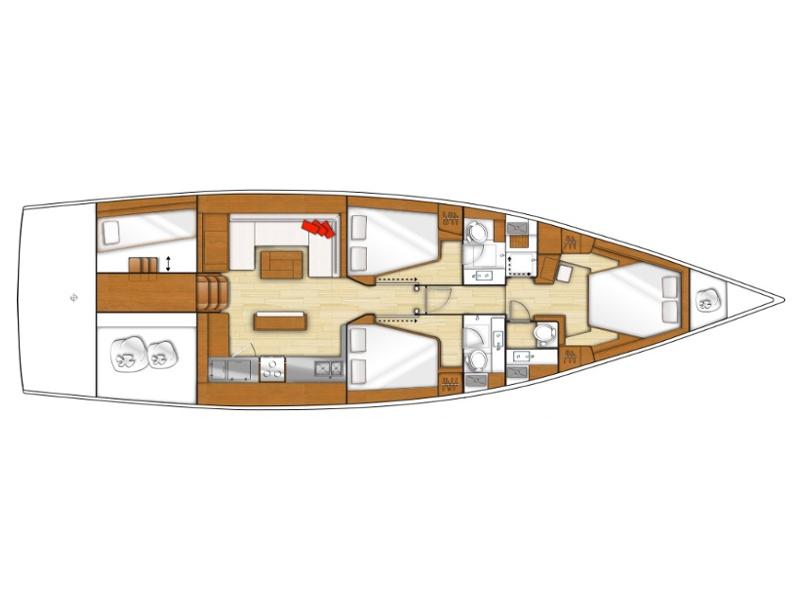 Book yachts online - sailboat - Sense 55 - SOCHI 2014 - rent