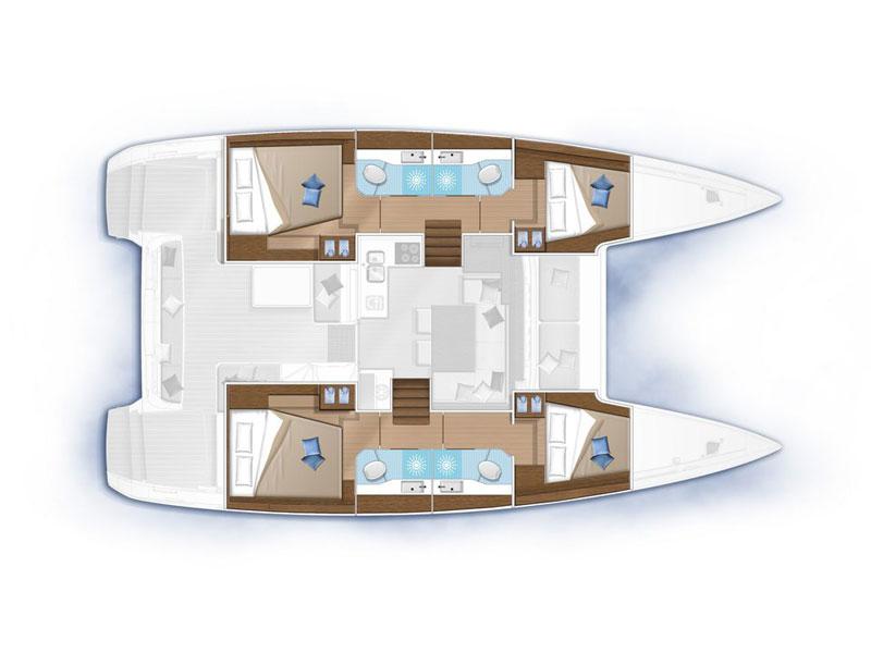 Book yachts online - catamaran - Lagoon 40 - HEROINA - rent