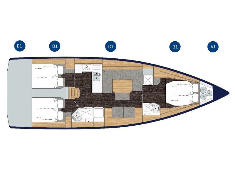 Book yachts online - sailboat - Bavaria C45 Style - Aria - rent