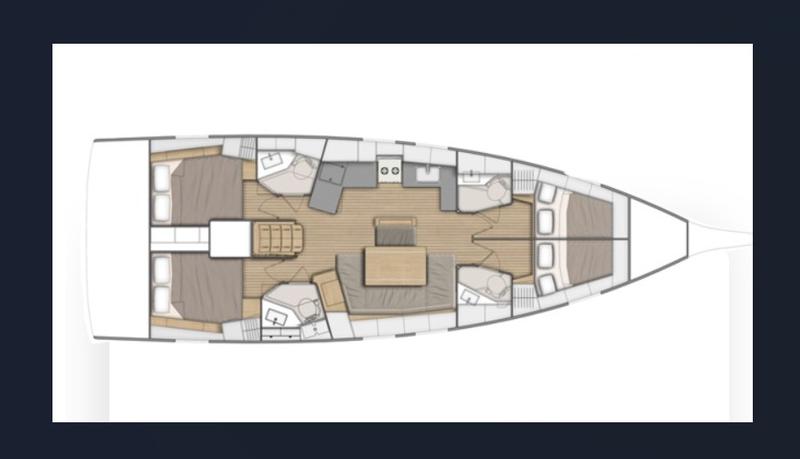 Book yachts online - sailboat - Oceanis 46.1 - 4 cabins - Goldeneye - rent