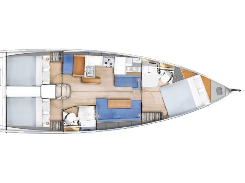 Book yachts online - sailboat - Sun Odyssey 410 - Sea Breeze - rent