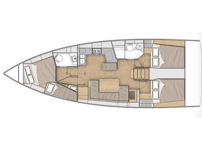 Book yachts online - sailboat - Oceanis 40.1 - Gea - Comfort line - rent