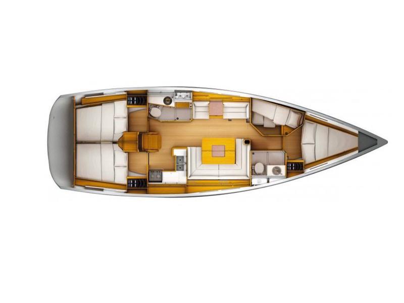 Book yachts online - sailboat - Sun Odyssey 449 - Ambra Blu - Standard line - rent