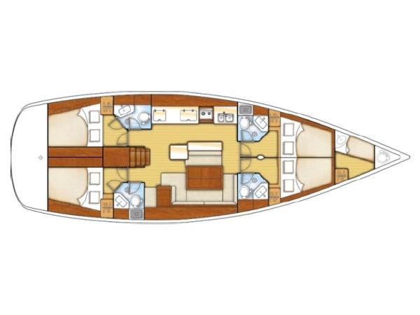 Book yachts online - sailboat - Beneteau Oceanis 50 - RHEA - rent