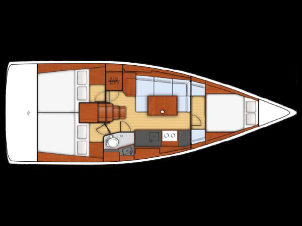 Book yachts online - sailboat - Beneteau Oceanis 38 - ADA - rent