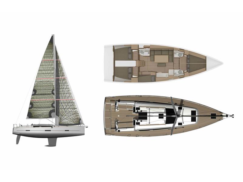 Book yachts online - sailboat - Dufour 460 Grand Large (5 cab) - Salted Caramel - rent