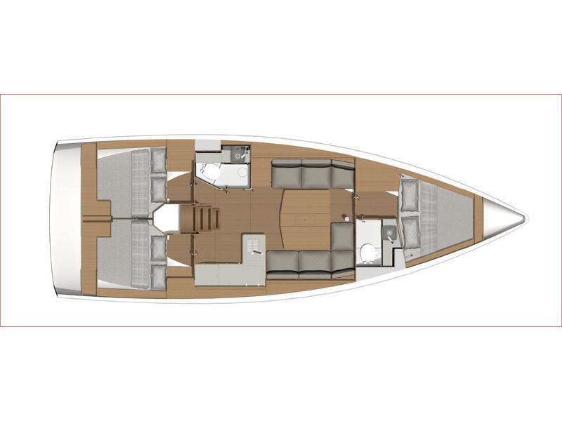 Book yachts online - sailboat - Dufour 390 Grand Large - Nunet - rent