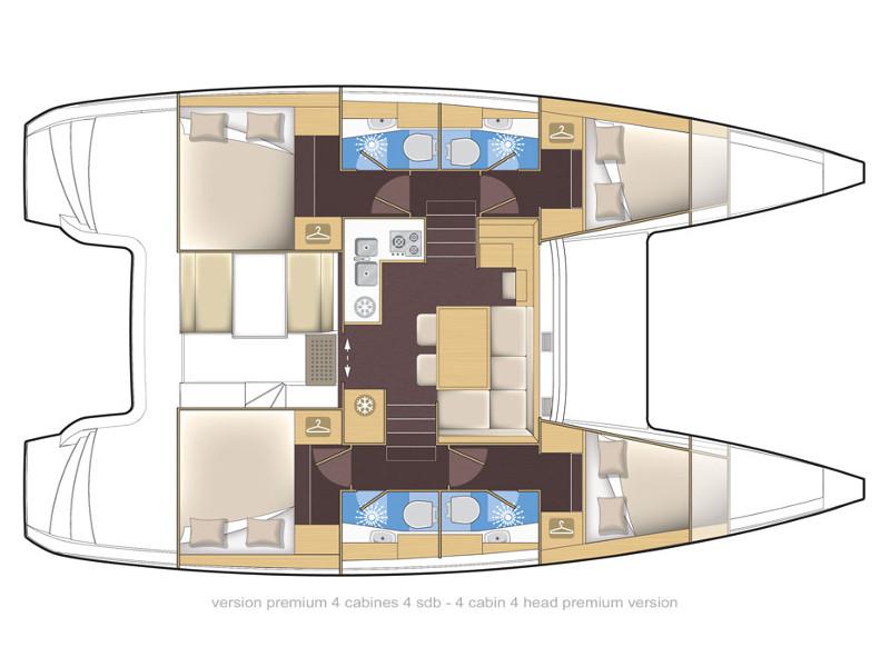 Book yachts online - catamaran - Lagoon 39 - VENTUS - rent