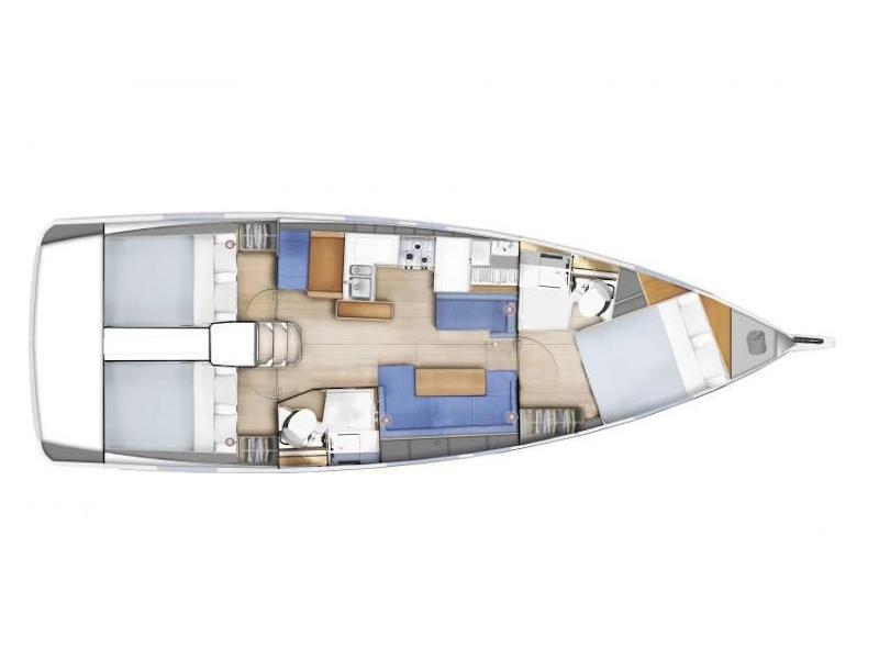 Book yachts online - sailboat - Sun Odyssey 410 - Aris - rent