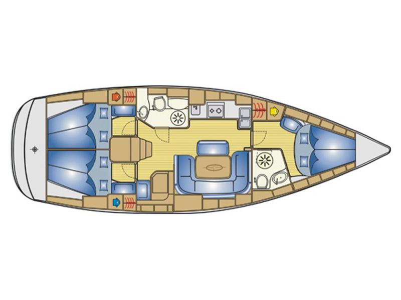 Book yachts online - sailboat - Bavaria 39 Cruiser - Julia - rent