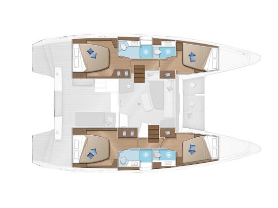 Book yachts online - catamaran - Lagoon 42 - GRAND DELUXE III - rent
