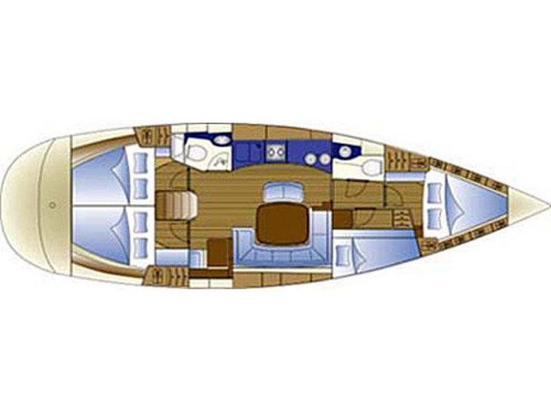 Book yachts online - sailboat - Bavaria 44 - EC-44-04-G - rent