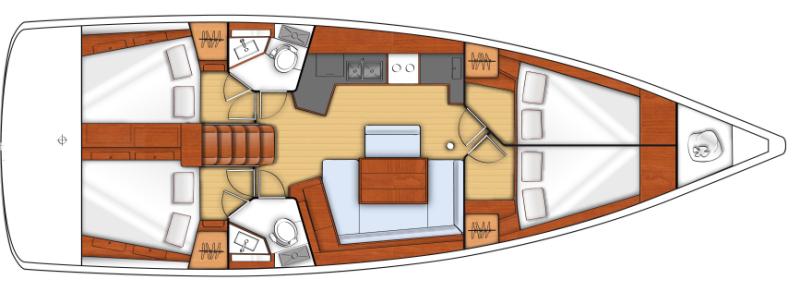 Book yachts online - sailboat - Oceanis 45 - FRESH EMOTION  - rent
