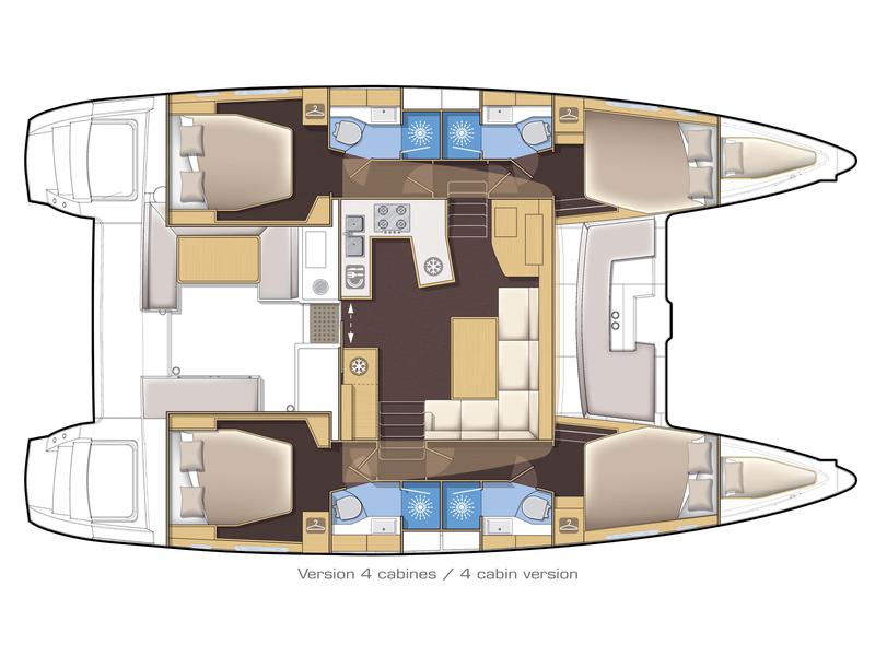 Book yachts online - catamaran - Lagoon 450 Sport LUX - PRINCESS SOFIA - rent