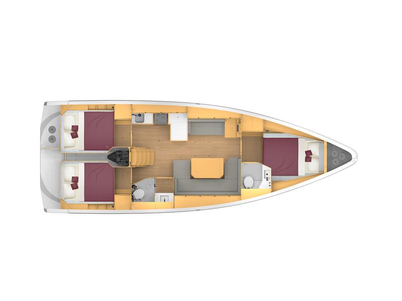 Book yachts online - sailboat - Bavaria C 42 - KIRKA - rent