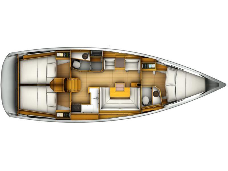 Book yachts online - sailboat - Sun Odyssey 419 - GEVA I - rent