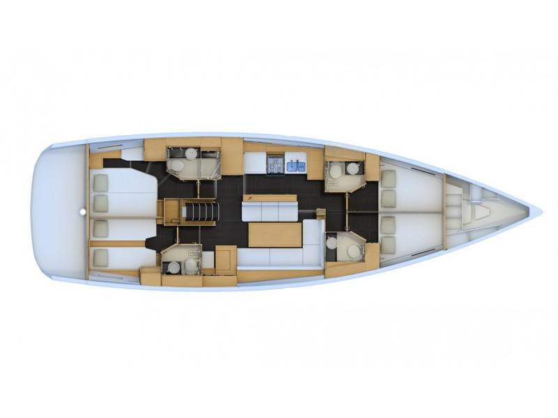 Book yachts online - sailboat - Jeanneau 54 A/C &amp; GEN - Scorpius - rent