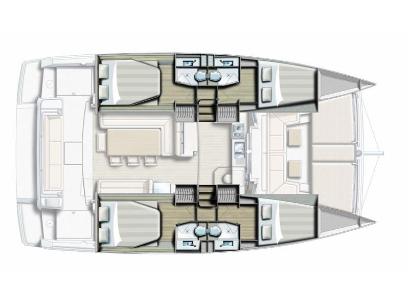 Book yachts online - catamaran - Bali 4.1 - GOLDEN WATERS - rent