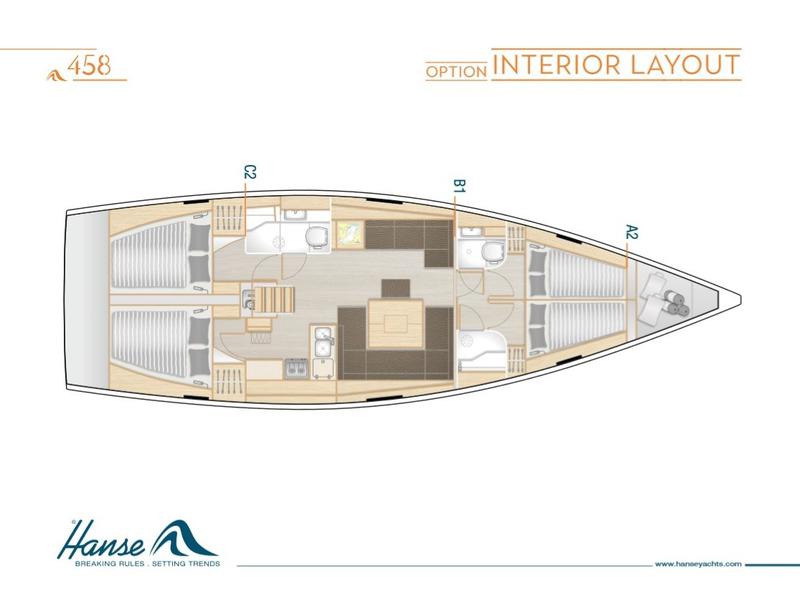 Book yachts online - sailboat - Hanse 458 - FOXTROT - rent