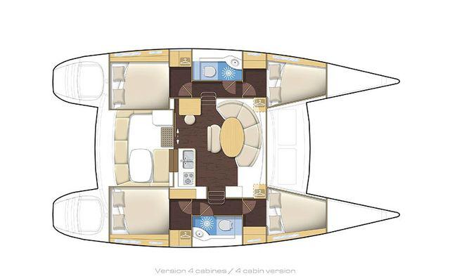 Book yachts online - catamaran - Lagoon 380 S2 - Catcake - rent