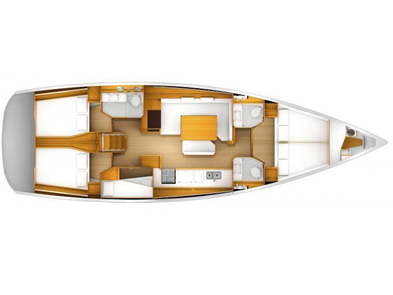 Book yachts online - sailboat - Sun Odyssey 519 - Mercury Planet - rent