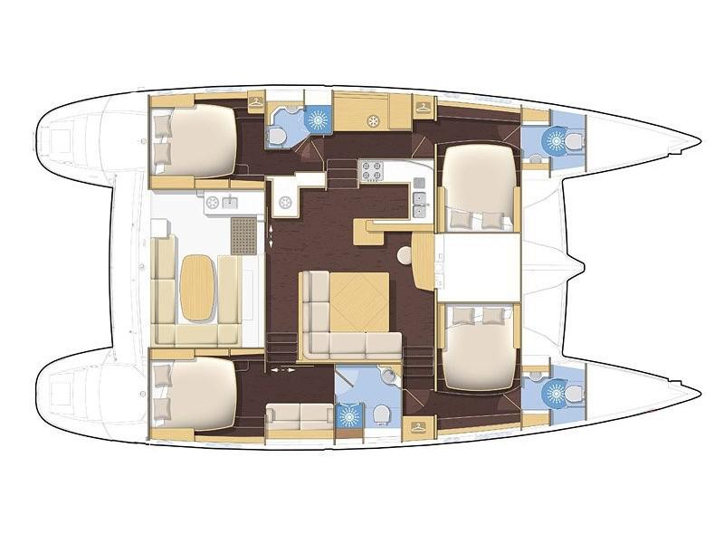 Book yachts online - catamaran - Lagoon 500 - Mystique II(Owner Version Refit 2021) - rent