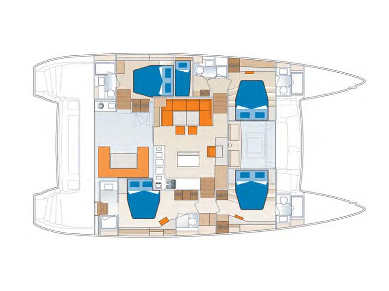 Book yachts online - catamaran - Lagoon 560 S2 - Aura - rent
