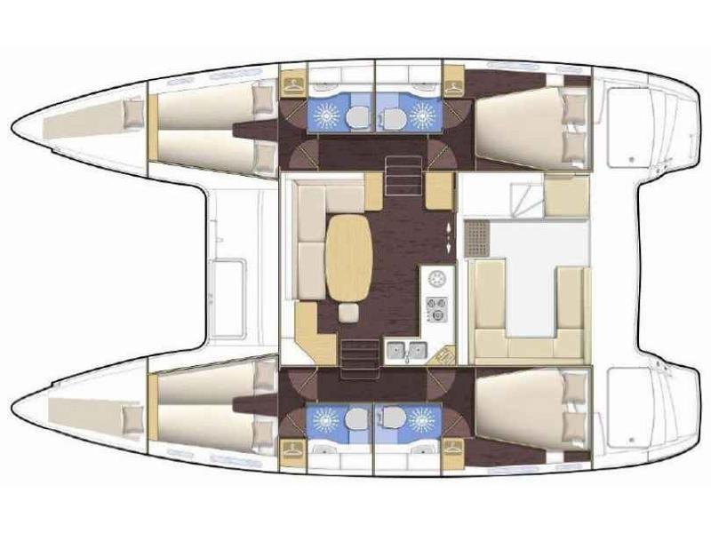 Book yachts online - catamaran - Lagoon 400 S2 - NINA I - rent