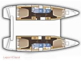 Book yachts online - catamaran - Lagoon 42 12 pax - Tethys - rent