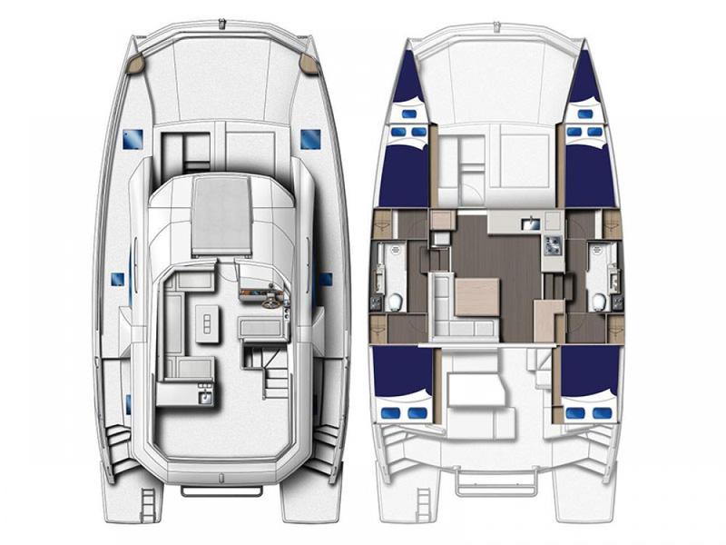 Book yachts online - powercatamaran - Leopard 434 PC - Aquaholic - rent
